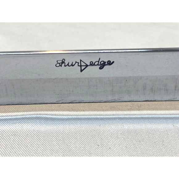 2PC ShurEdge Knife Slicer Carver Robeson Gourmet Cutlery Wooden Case Carving Set - Picture 7 of 10